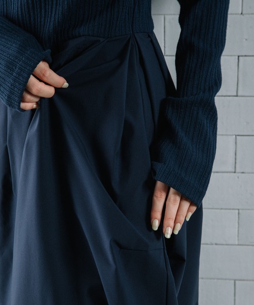 「MARECHAL TERRE」 長袖ワンピース MEDIUM キャメル レディース_画像9