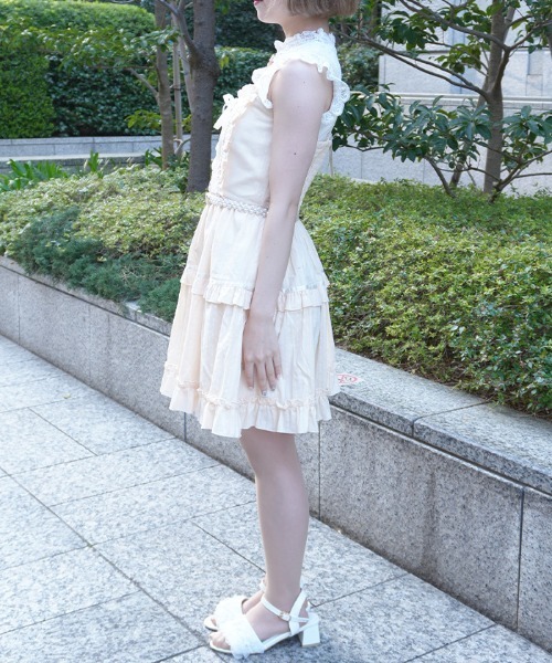 axes femme POETIQUE ワンピース コットンレースキャミOP : ZOZOTOWN