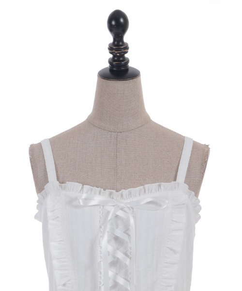 axes femme POETIQUE ワンピース コットンレースキャミOP : ZOZOTOWN