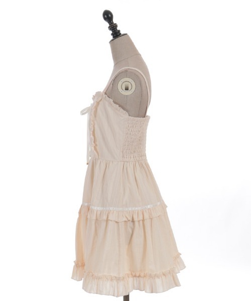 axes femme POETIQUE ワンピース コットンレースキャミOP : ZOZOTOWN