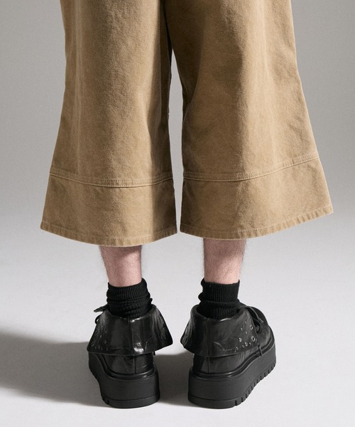 GRANCY スニーカー 「GRANCY」Fold-over Leather Shoes / 折り返し本革