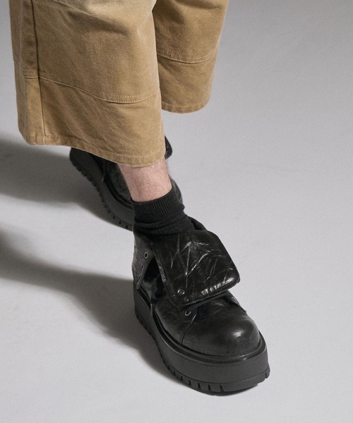 GRANCY Foldover Leather Shoes 折り返し本革シューズ GRANCY スニーカー 「GRANCY」Fold-over Leather Shoes / 折り返し本革