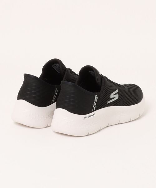 「SKECHERS」 ローカットスニーカー 24.0cm ブラック×ホワイト レディース_画像2