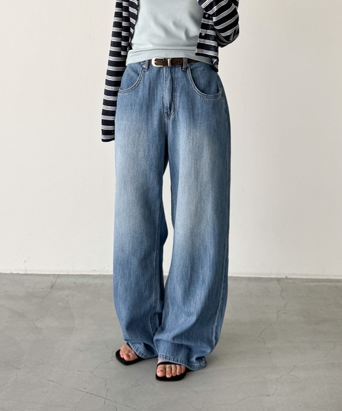 CANAL JEAN（キャナルジーン） ワイドパンツ ジーンズ デニム デニム