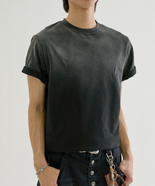 tシャツ Gradient spray-faded tee / グラデーションスプレー加工T