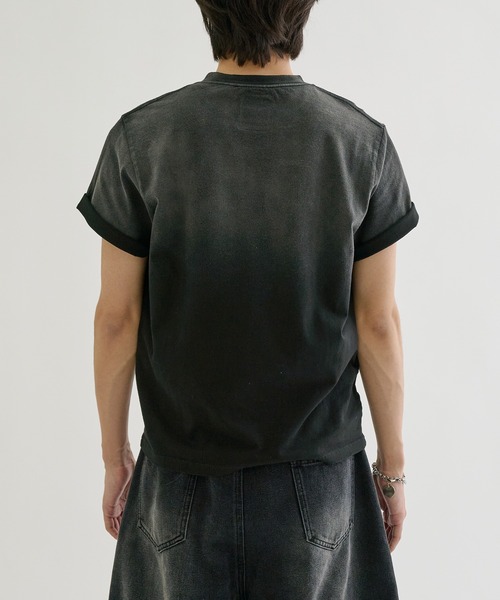 tシャツ Gradient spray-faded tee / グラデーションスプレー加工T