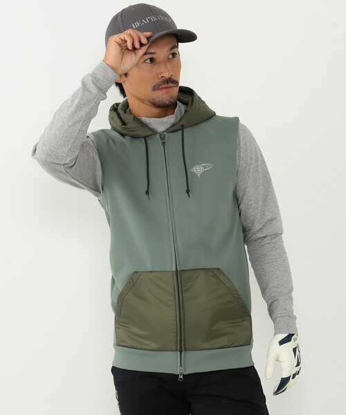 BEAMS GOLF（ビームス ゴルフ） ベスト SMALL ブラック メンズ