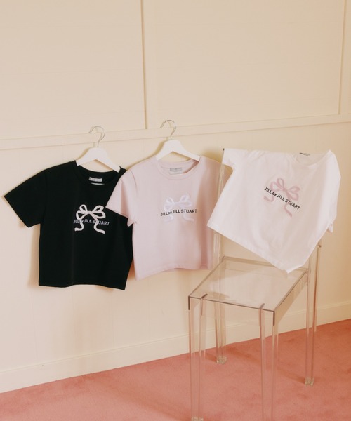 tシャツ 「RIBBONシリーズ」フロントロゴＴシャツ オーガニックコットン レディースの画像