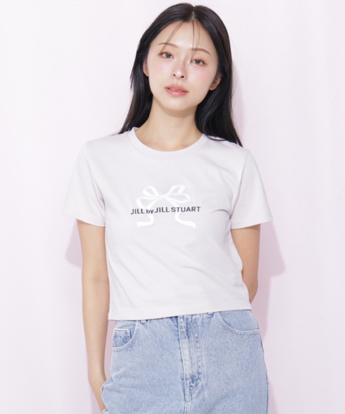 tシャツ 「RIBBONシリーズ」フロントロゴＴシャツ オーガニックコットン レディースの画像