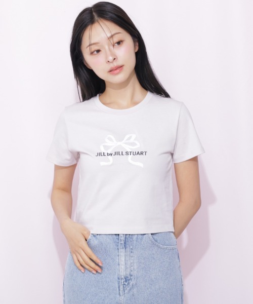 tシャツ 「RIBBONシリーズ」フロントロゴＴシャツ オーガニックコットン レディースの画像