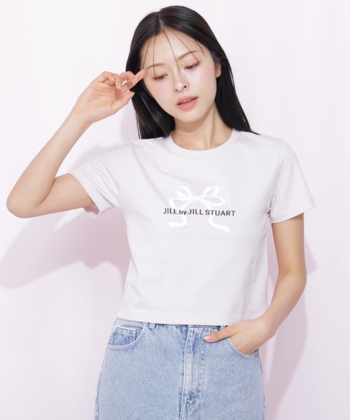tシャツ 「RIBBONシリーズ」フロントロゴＴシャツ オーガニックコットン レディースの画像