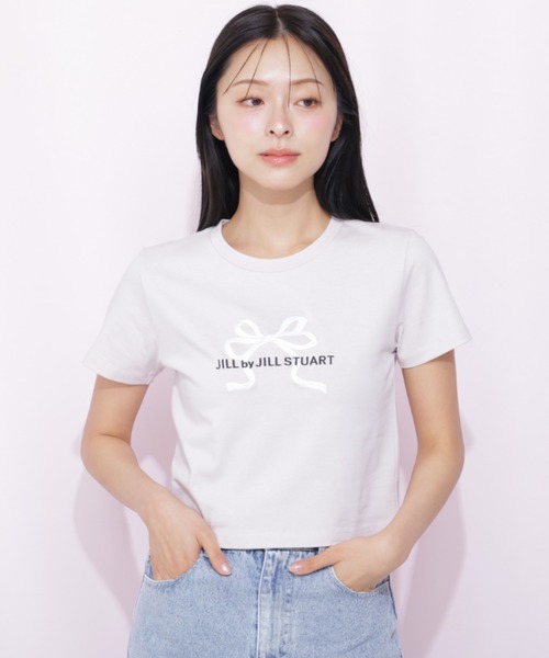 tシャツ 「RIBBONシリーズ」フロントロゴＴシャツ オーガニックコットン レディースの画像