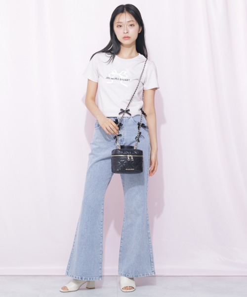 tシャツ 「RIBBONシリーズ」フロントロゴＴシャツ オーガニックコットン レディースの画像