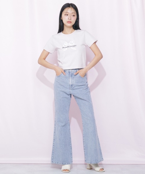 tシャツ 「RIBBONシリーズ」フロントロゴＴシャツ オーガニックコットン レディースの画像