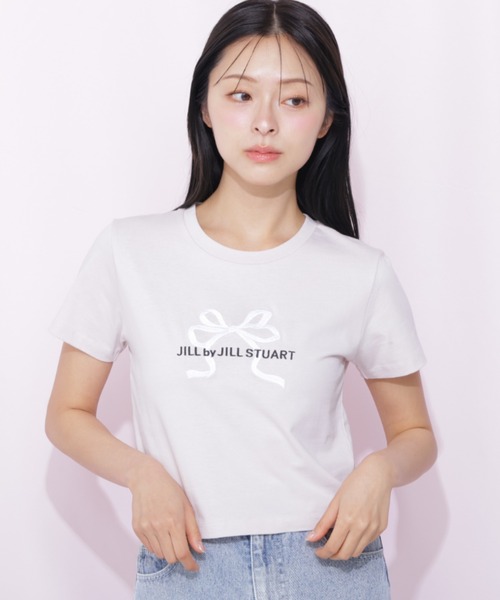 tシャツ 「RIBBONシリーズ」フロントロゴＴシャツ オーガニックコットン レディースの画像