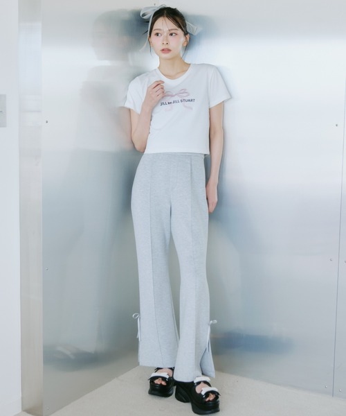 tシャツ 「RIBBONシリーズ」フロントロゴＴシャツ オーガニックコットン レディースの画像