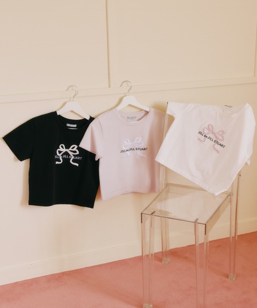 tシャツ 「RIBBONシリーズ」フロントロゴＴシャツ オーガニックコットン レディースの画像