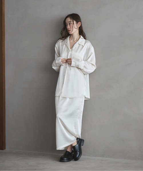 「feepur」 長袖シャツ MEDIUM アイボリー レディース_画像3