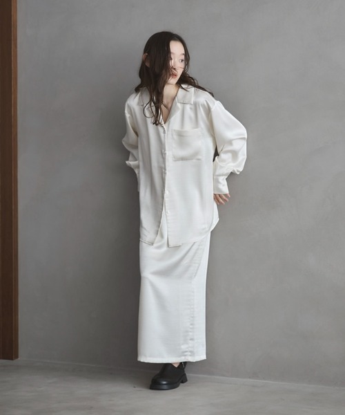 「feepur」 長袖シャツ MEDIUM アイボリー レディース_画像4