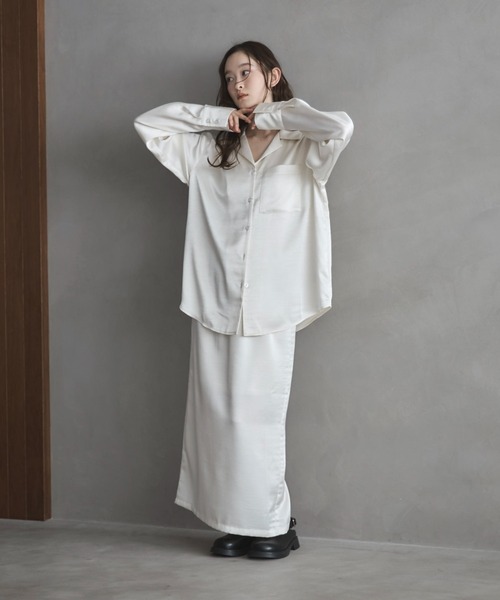 「feepur」 長袖シャツ MEDIUM アイボリー レディース_画像5