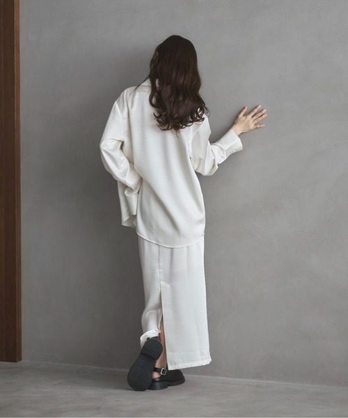 「feepur」 長袖シャツ MEDIUM アイボリー レディース_画像8