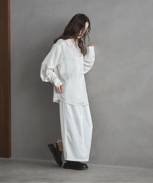 「feepur」 長袖シャツ MEDIUM アイボリー レディース_画像9