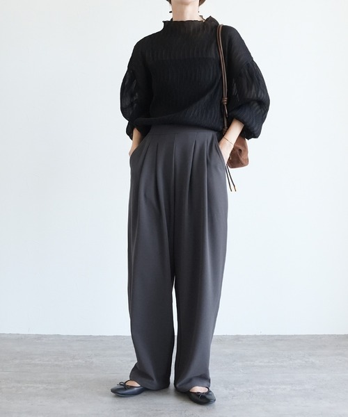 「reca」 スラックス M パープル レディース_画像6