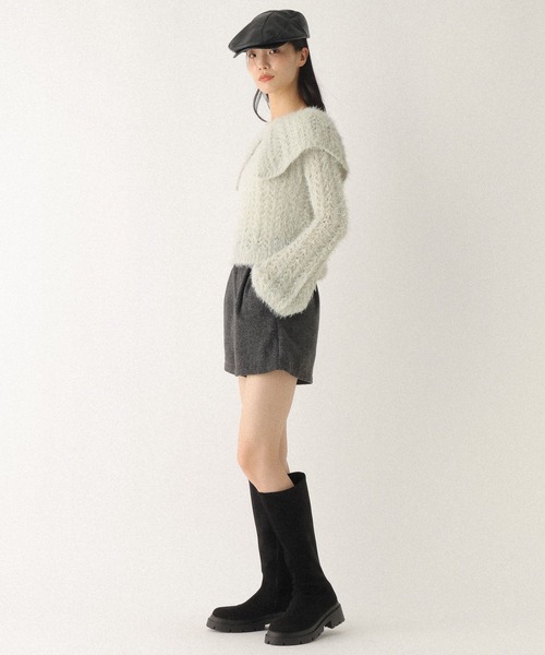「Heather」 ショートパンツ M グレー レディース_画像3