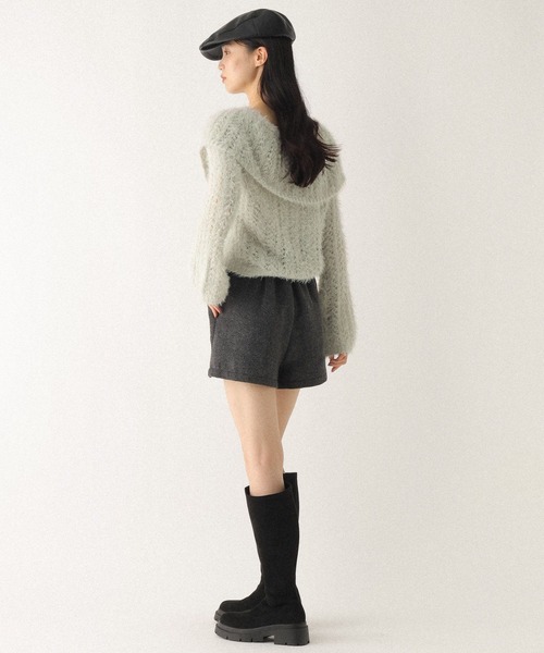 「Heather」 ショートパンツ M グレー レディース_画像4