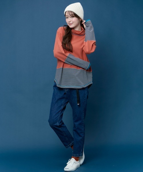 KRIFF MAYER Lady's Collection tシャツ 「レイヤード」ボーダー 切替