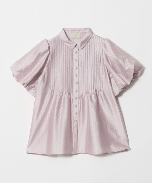 ユナイテッドアローズ　半袖ブラウス　ピンク UNITED ARROWS（ユナイテッドアローズ） ブラウス シャツ 半袖 ドット