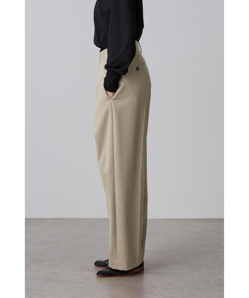 YLEVE イレイヴ ワイドパンツ　ベージュ　サイズ1 YLEVE（イレーヴ） ワイドパンツ パンツ YLEVE / WOOL SURGE TROUSERS