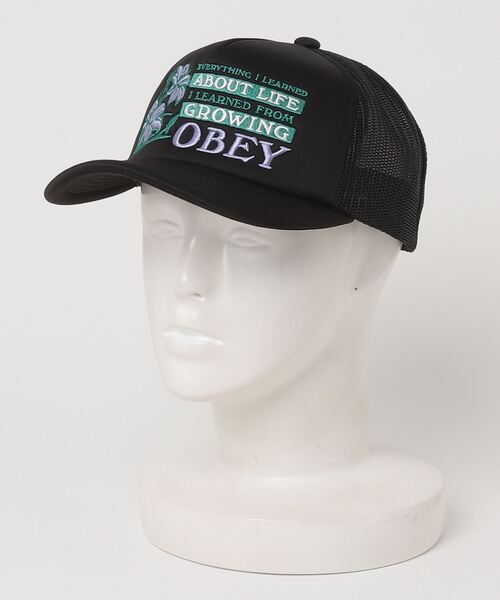 「OBEY」 メッシュキャップ ONE SIZE ブラック メンズ_画像3