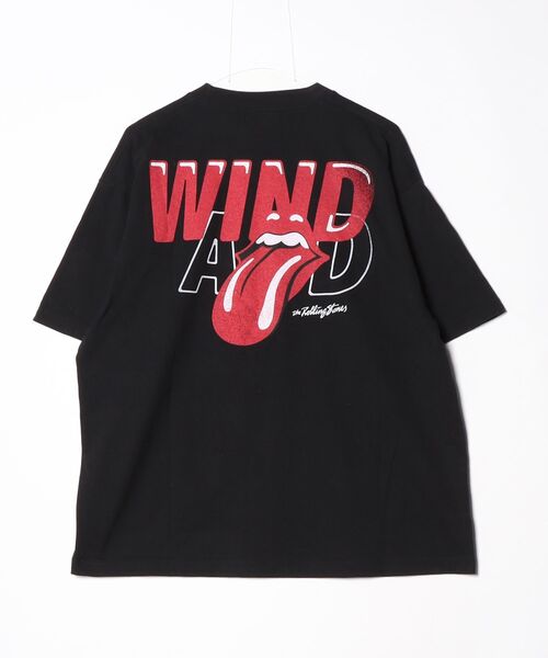 WIND AND SEA × The Rolling Stones Tシャツ WIND AND SEA（ウィンダンシー） 半袖Tシャツ「The Rolling Stones