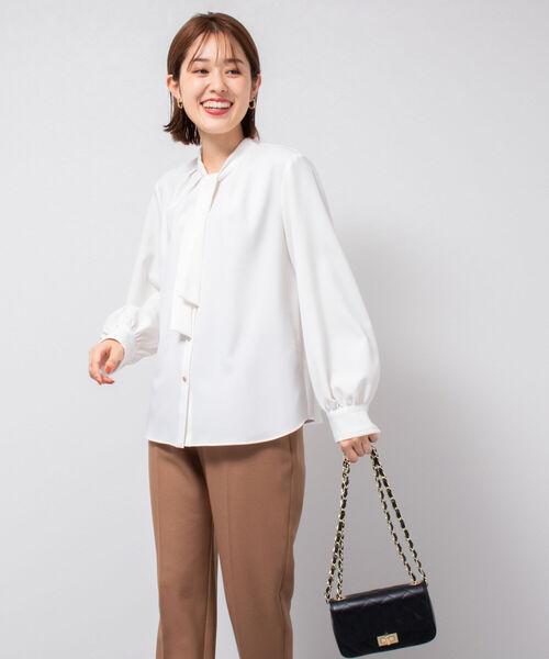 「NOLLEY'S」 長袖ブラウス 36 オフホワイト レディース_画像7