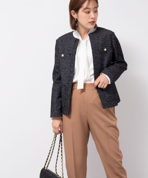 「NOLLEY'S」 長袖ブラウス 36 オフホワイト レディース_画像9