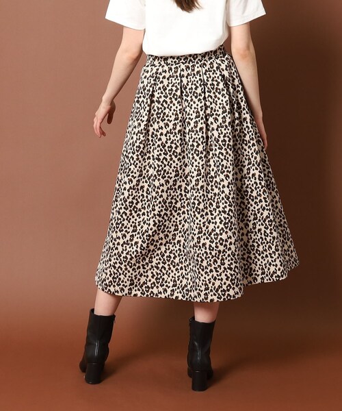 「DRESSTERIOR」 フレアスカート 36 ブラウン レディース_画像5