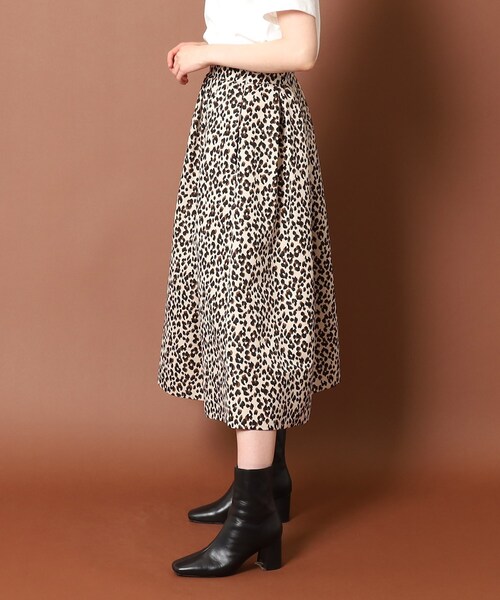 「DRESSTERIOR」 フレアスカート 36 ブラウン レディース_画像6