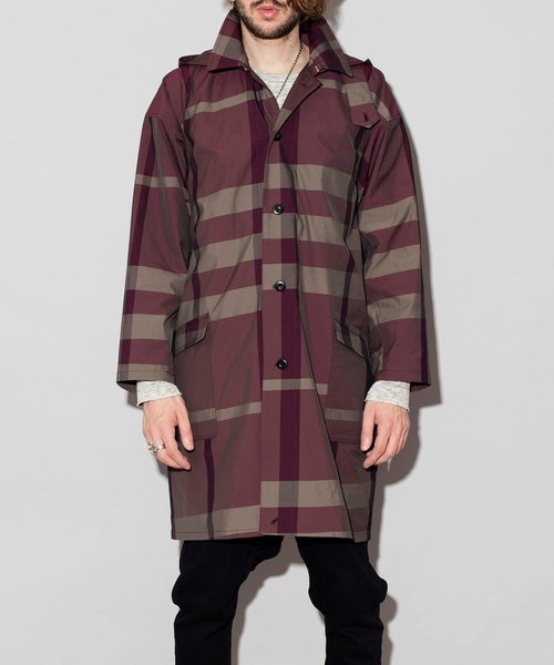 DAIGO着 ロエンチェックコート LGB kmri NO ID 系 NO ID.（ノーアイディー） コート ジャケット 「NO ID.」Big Check