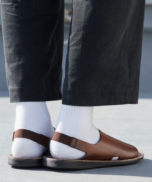 BRADOR ブラドール レザーサンダル size39 BRADOR（ブラドール） メンズ レザーサンダル / イタリア製