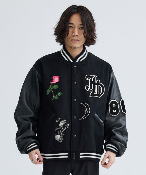 ジャケット スタジャン SKOOKUM × JieDa STADIUM JACKET