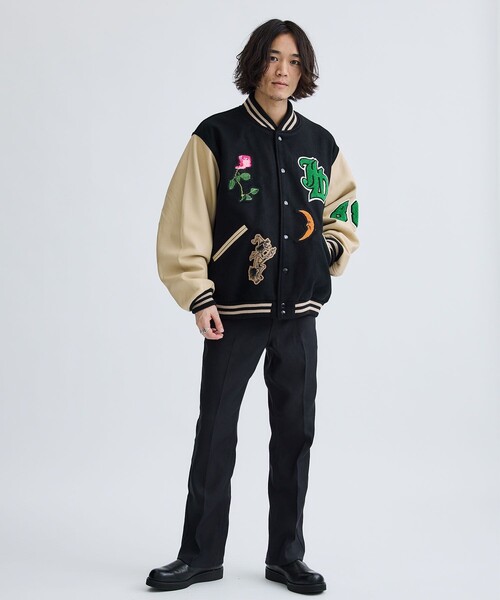 ジャケット スタジャン SKOOKUM × JieDa STADIUM JACKET