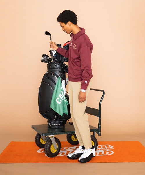 ゴルフ　ナイロンパンツ　#Re:room ブラック (RCGC) Re:room California Golf Club パンツ CGCビッグプリント