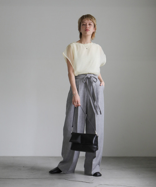 select MOCA tシャツ シアードッキングフレンチスリーブトップス
