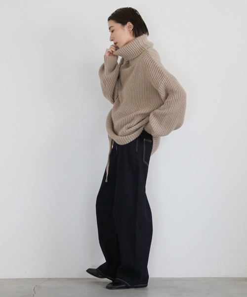 select MOCA（セレクトモカ） ニット セーター シャーリングデザイン