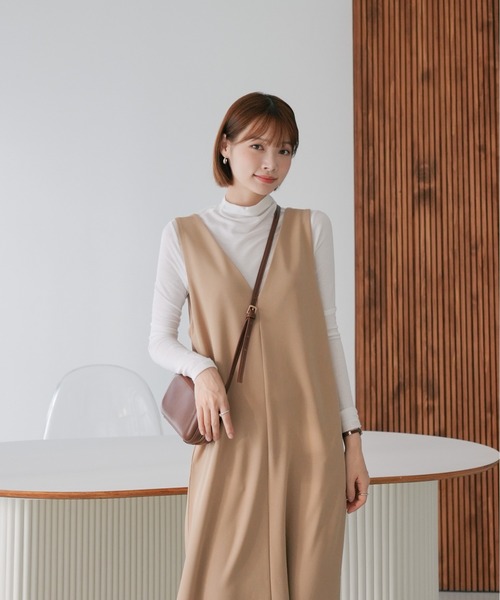 ワンピース 「SHOPLIST styled by DHOLIC 限定」梨地 ポンチ  
