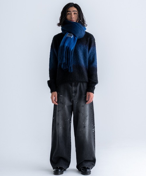 SINSS セーター ニット Wool blend gradation knit / ウールブレンド