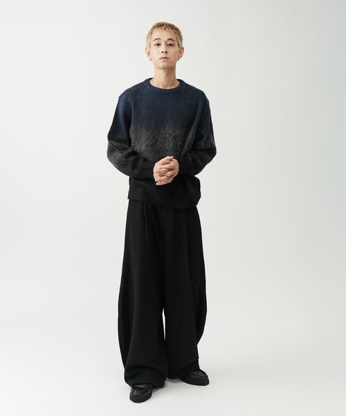 SINSS セーター ニット Wool blend gradation knit / ウールブレンド