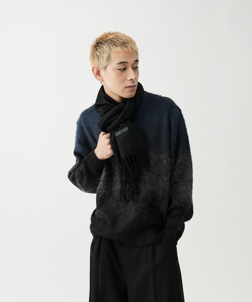 SINSS セーター ニット Wool blend gradation knit / ウールブレンド