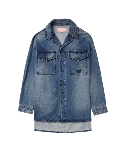 ブラウス シャツ BAPY DENIM SHIRT レディース